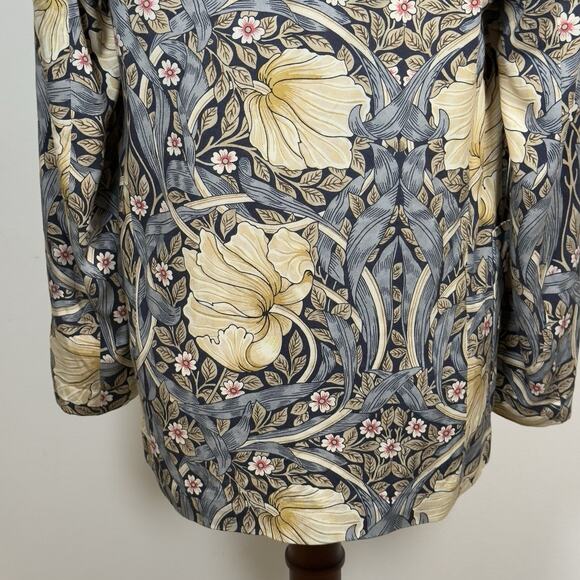 Morris & Co x H&M Sz. 2 Pimpernel Floral Art Nouveau Jacket Blazer - Picture 7 of 15